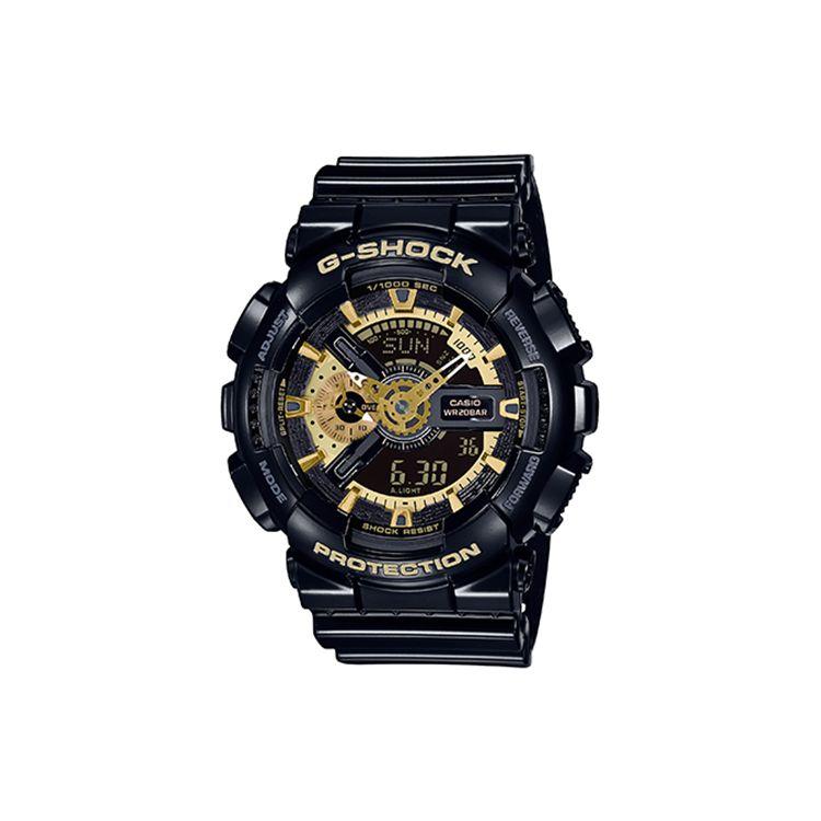 G-Shock Водонепроницаемые 200М Кварцевый Механизм Ремешок из Смолы Часы Мужские Черные GA-110GBX-1APR