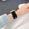 18 мм 20 мм 22 мм Ремешок с гравировкой розы для Samsung Galaxy Watch 654 40 мм 44 мм Gear S3 Силиконовый Милый Ремешок Классический 43 мм 45 мм Active 2