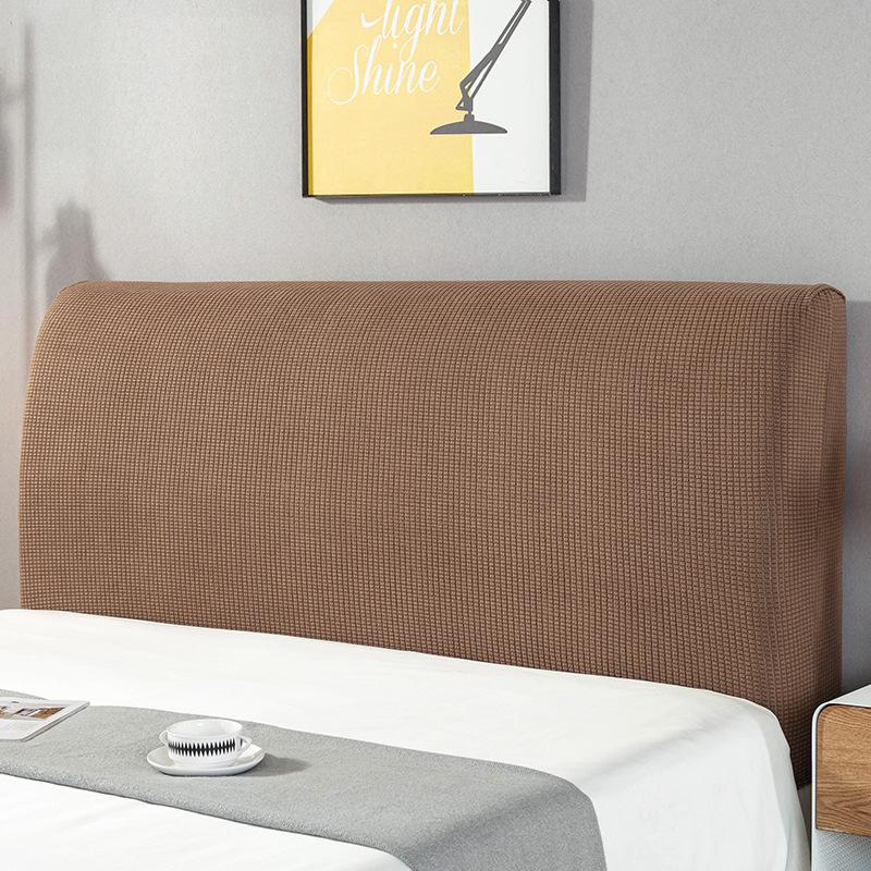 Elastic Bedhead Cover All-inclusive Bed Head Cover Bed Head Back Protection Headboard Dust Cover Bedroom Removable Bedside Cover