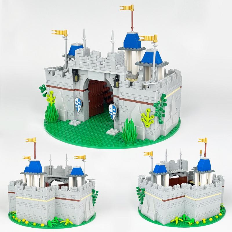 2026 Medieval Knight Castle Gate Set Medieval Town Square Sets Accessories Brick Building Blocks Toy