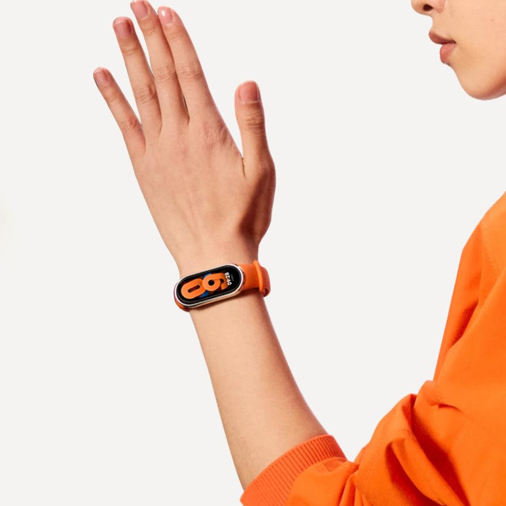 Силиконовый ремешок для Xiaomi Mi Band 8 Correa, спортивный браслет Miband8 NFC, умный браслет Pulseira, замена MiBand 8, аксессуары