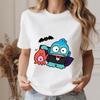 Hangyodon Spooky Vampire Print Casual Soft Cotton Summer Fashion T Shirt For Unisex Comfortable Daily Wear Summer Top