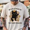 Black Cat King T Shirt Funny Royal Overlord Vintage Designer Clothes Stretched Top For Everyday Wear Stylish Casual