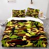 Home Textile Camouflage Quilt Cover Digital Printing Three-Piece Set 3D