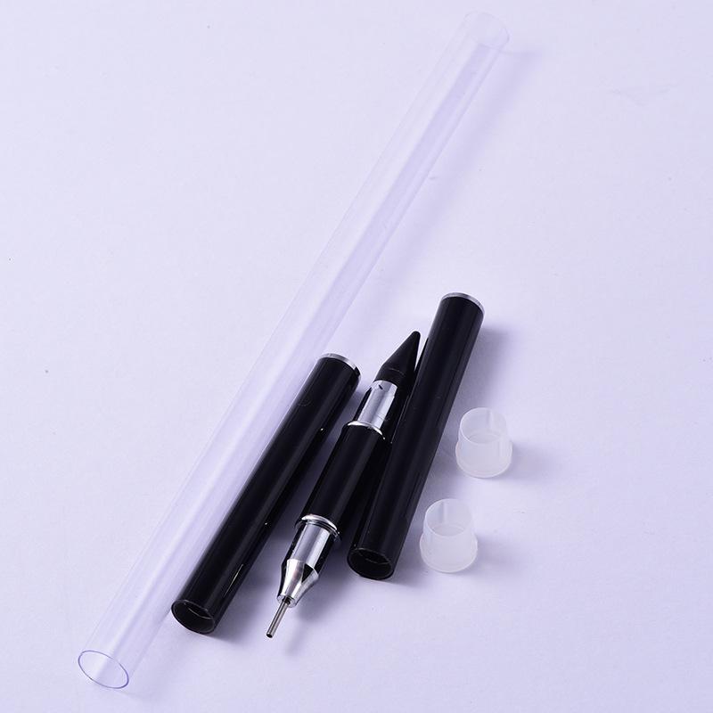 Dual-Purpose Suction Drill Pen, Capped Pen Type, Manicure Point Drill Pen, Double-Ended Metal Crayon, Drill Remover Diy Accessories Tool