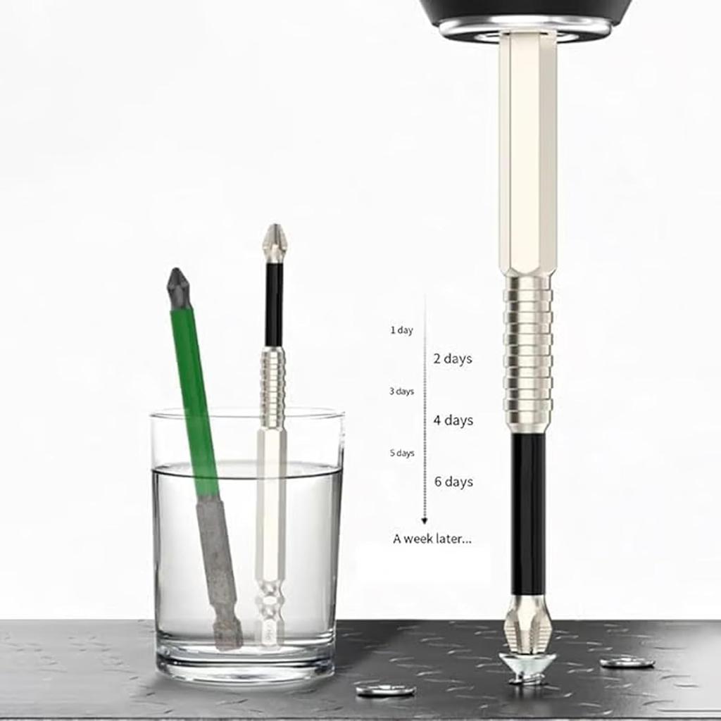 Набор сверл с магнитными отвертками, прочный набор сверл с отвертками, противоскользящий набор электрических отверток, идеально подходит для дома, гаража, DIY