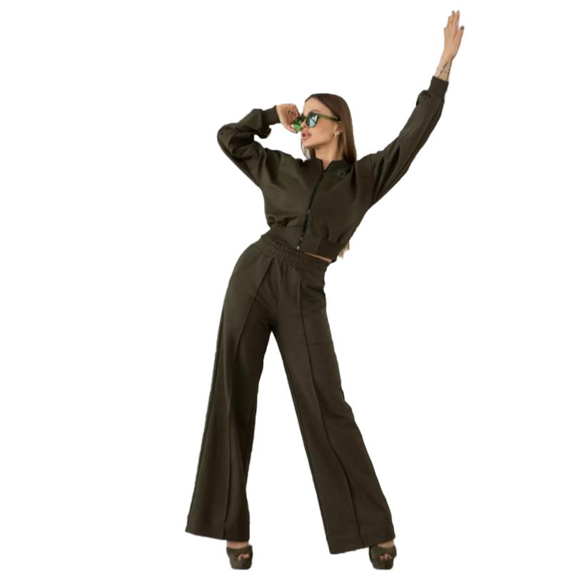 Костюм бомбер и брюки палаццо SET1 TotalFit (06399878)