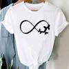 (Asian Size) Women Print Letter Trend Cute Lovely Style Lady Short Sleeve Tee Top Clothing Casual Fashion Tshirt Female Graphic T-shirt