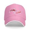 Koi Fish Kuhaku Showa Sanke Koi Fish Design Black Background Baseball Cap Military Tactical Cap cute Men's Luxury Women's