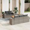 VidaXL Garden Lounge Set 6 Pcs with Grey Cushions Wicker 3225332