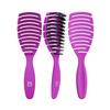Detangling Brush - ILŪ - Easy Detangling Hair Brush - Violet - Flexible Design - Vegan Bristles