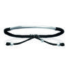 [I8060] - Silver Bracelet 'Choréographie' Black Silver - 50x4 Mm