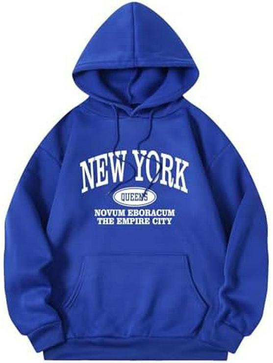 2024 COZYEASE Женский худи с длинным рукавом и принтом букв