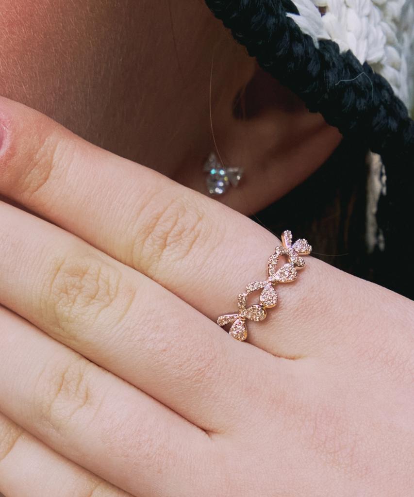 Кольцо St.Scott London Ribbon Bomb Open Ring Stj-Rb1189