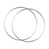 2 Pieces Metal Floral Hoops Versatile Home Decoration Wall Hanging Crafts Wreath Rings for Wedding