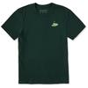 Жизнь прекрасна. Мужская зеленая футболка с коротким рукавом Crusher Tee, цвет Treeline Green