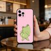 T-Милый Чехол-Лягушка C-Cute для Телефона iPhone 17,16,15,14,13,12,11 Plus,Pro Max,Мягкий Силиконовый Черный Чехол