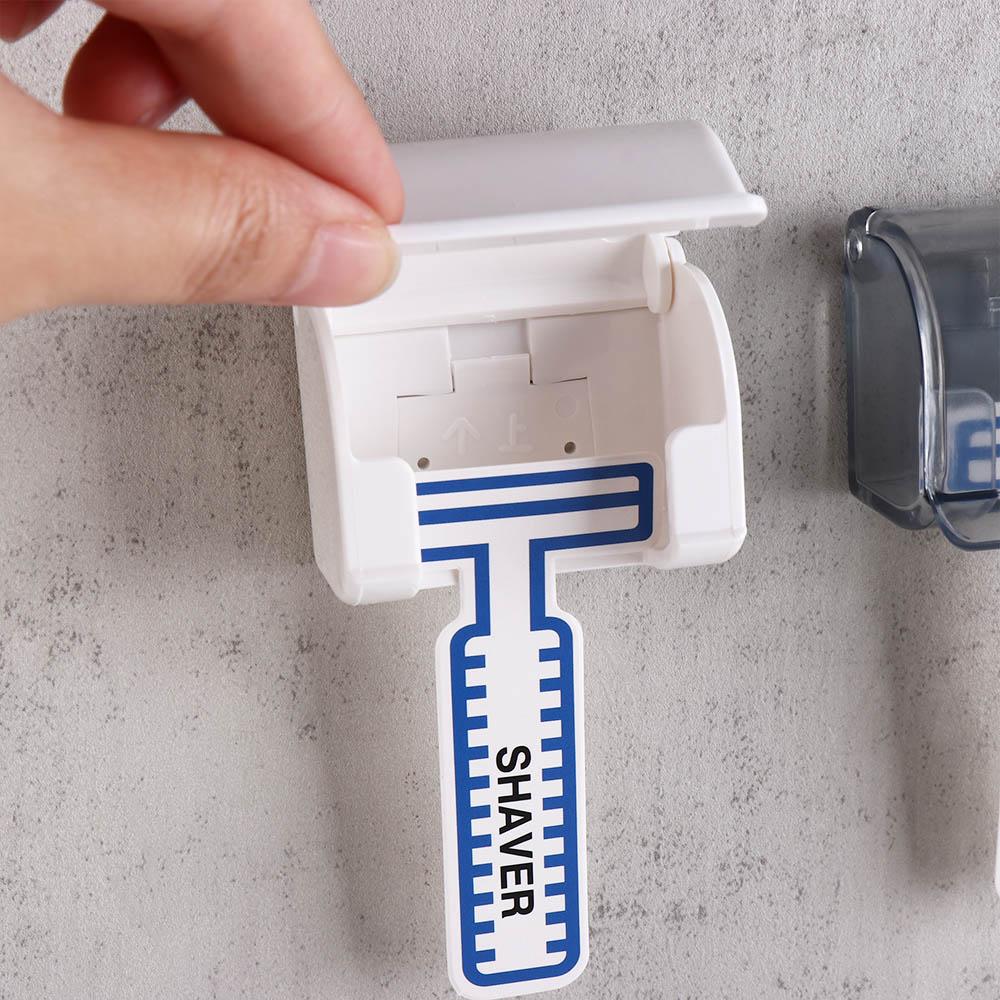 Free Punch Men Razor Hanger White Shaver Holder Toothbrush Holder Razor