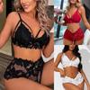 Women's Sleepwear  Spaghetti Strap Dress  Transparent Sexy Nightgowns Lace  Pajamas  Sexy Set Lingerie