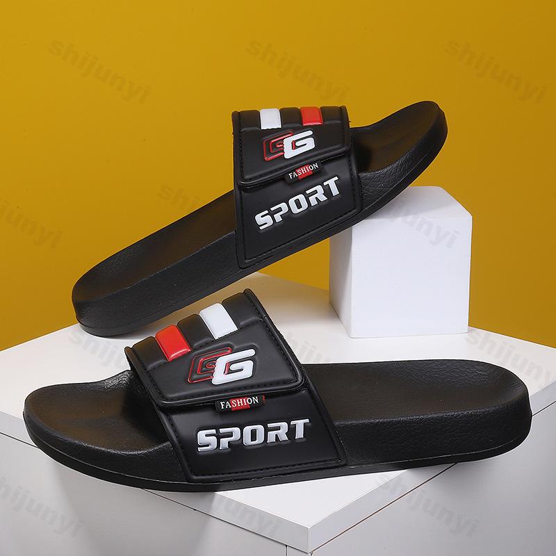 Мужские тапочки Летняя уличная пляжная обувь Домашние тапочки Мягкие удобные Семейные плоские Тапочки для ванной Комнатные тапочки Мужские сандалии