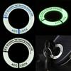 2PCS 3D Gel Glow Key Ring Sticker Luminous Ignition Switch Cover Car Styling Circle Light Decoration Universal Auto Motorcycle