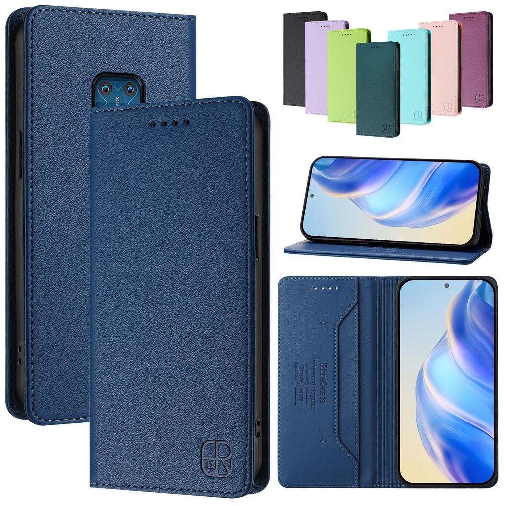 Luxury Leather Case For Nokia HMD Fuison/Skyline Nokia G21 G11 C30 X30 XR20 RFID Blocking Card Slots Magnetic Attraction Stand Shockproof Flip Cover