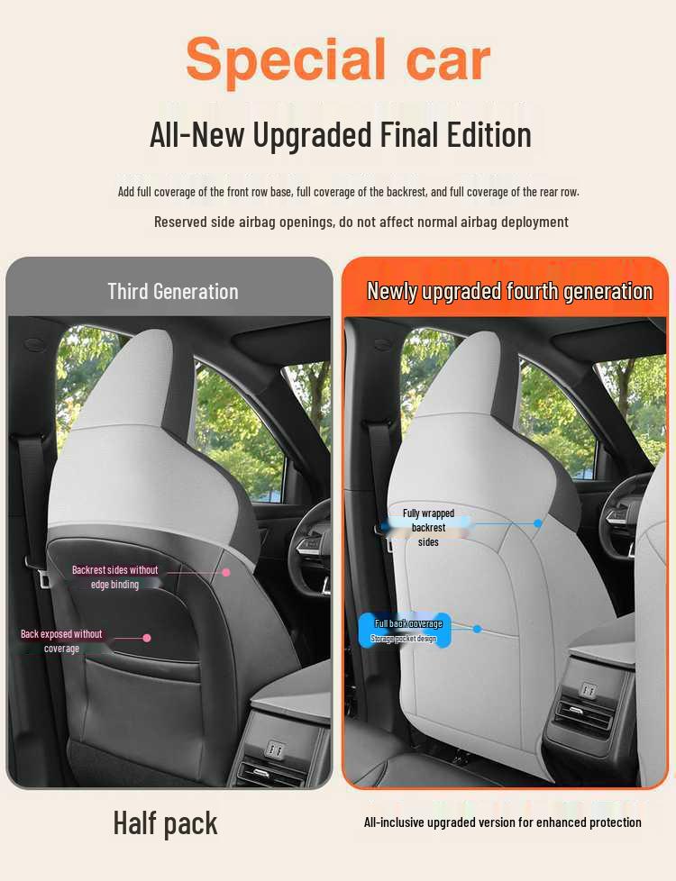 Всесезонные чехлы на сиденья для 2025 Changan Qiyuan Q05 - Полноразмерные подушки для автомобильных сидений