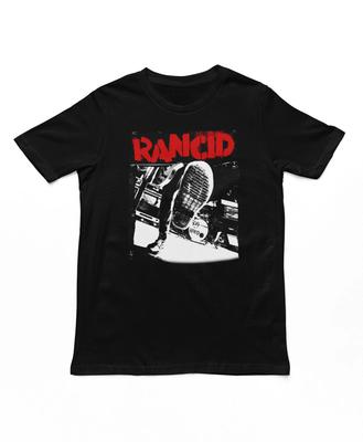 Rancid Boot Мужская футболка Рок-н-ролл и Ролл-музыка Классическая футболка группы Новая Черная