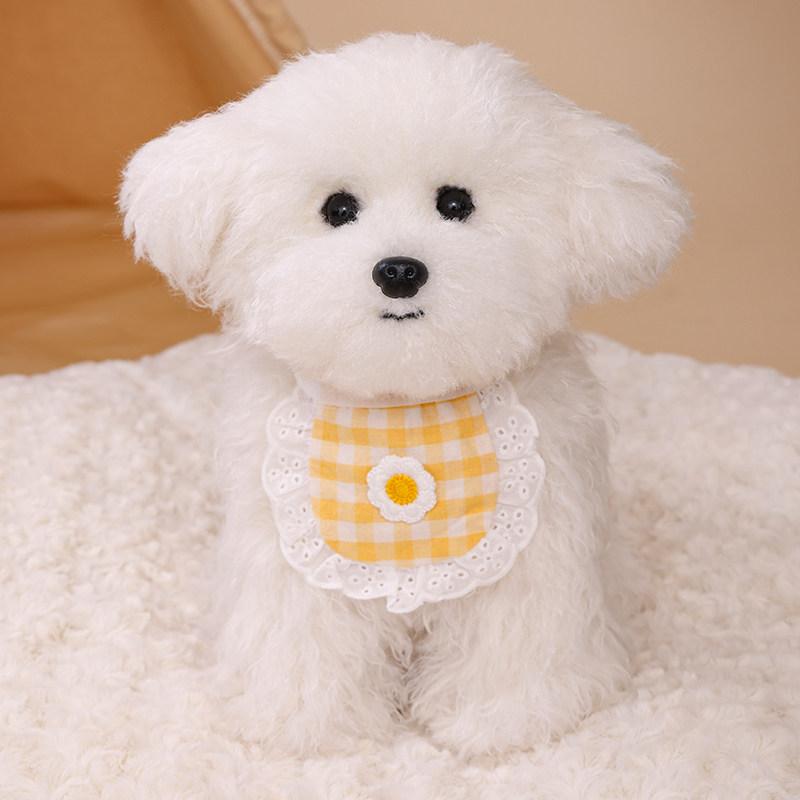 Realistic Poodle Dog Pet Doll Super Fluffy Plush Toy Companion Soothing Stress Relief