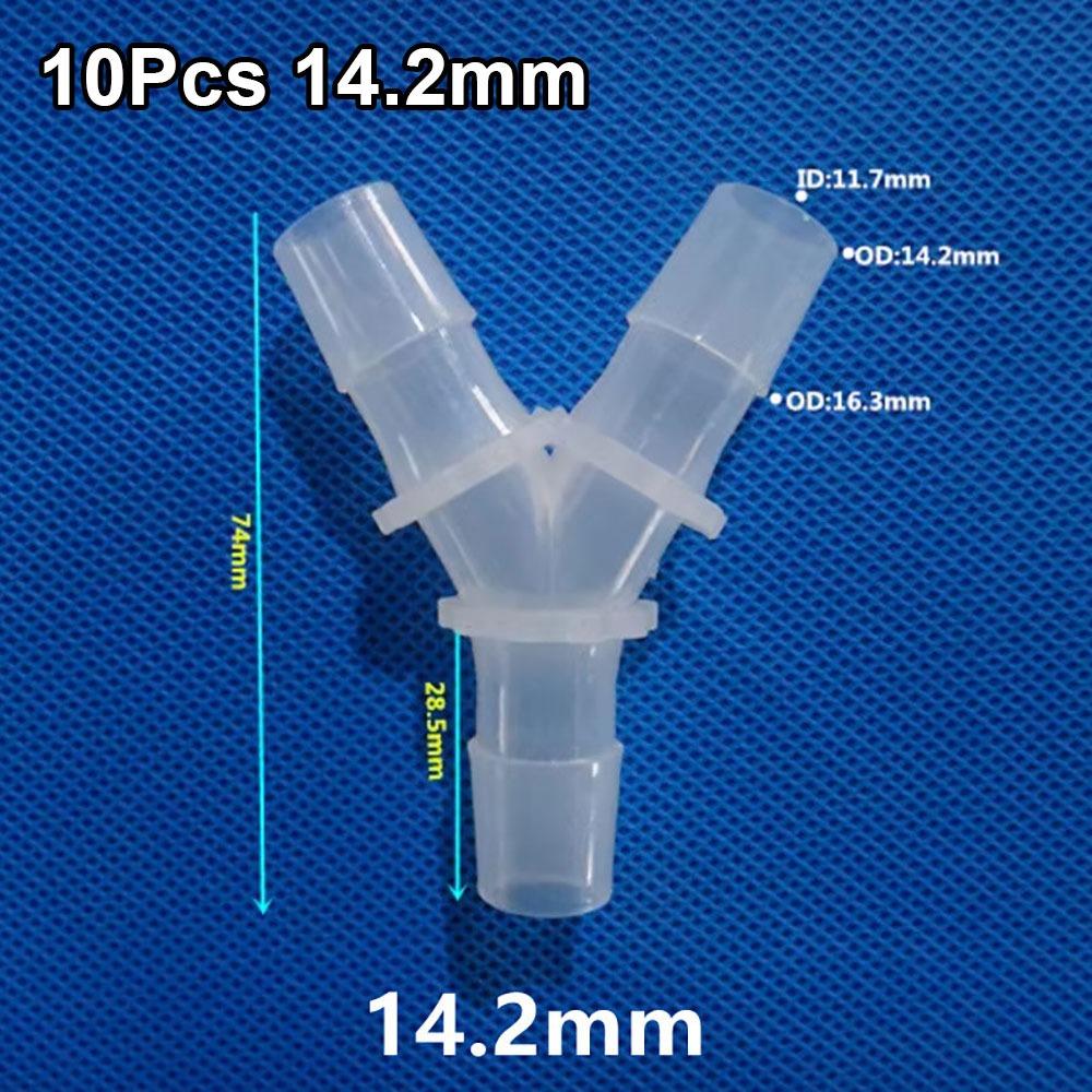 10Pcs Plastic 3 Way Connector PP PE Hose Fittings  for Aquarium Fish Tank Fittings
