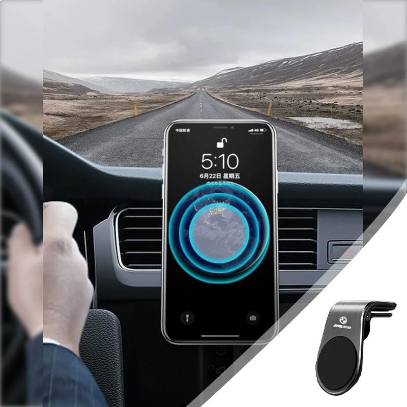WDDI5 80% New Car Magnetic Phone Holder Air Vent Clip Mount Rotation For BMW iX3 F07 E46 F48 F39 F34 F40 F45 F46 G30 G20 G32 E70 E71