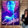Гангстерский Фильм S-Лицо со Шрамом Мультяшный Флаг Настенный Баннер Украшение Бытовое Домашний Декор