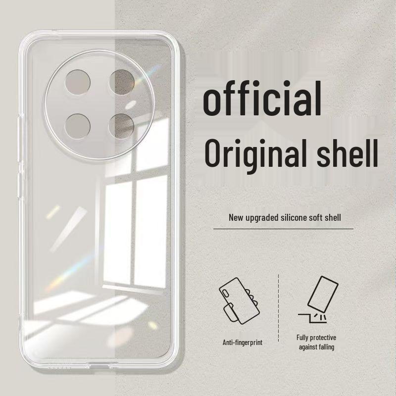 Чехол для Huawei Enjoy 70 Pro: Однотонный, Полное покрытие, Противоударный силиконовый мягкий край