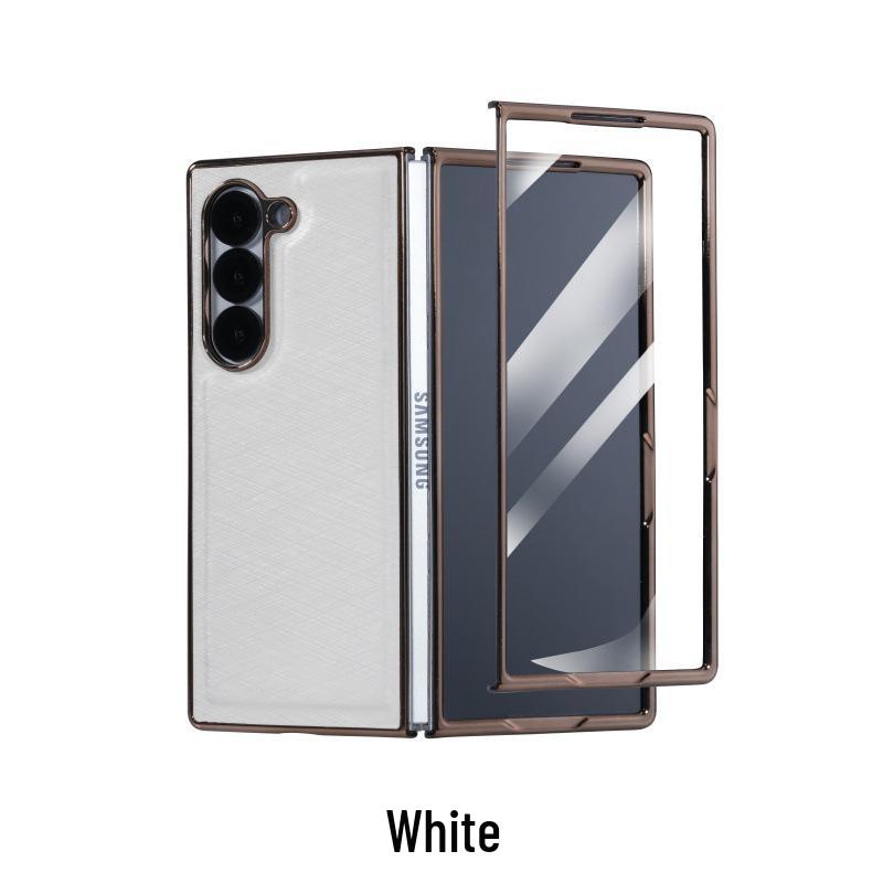 Роскошный защитный чехол из бамбукового шелка для Samsung Z-Fold 7 - Интегрированный корпус и защитная пленка для экрана