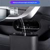 Car Trash Can with Press-to-Open Lid High-Strength Hook Easy Installation Small Hanging Trash