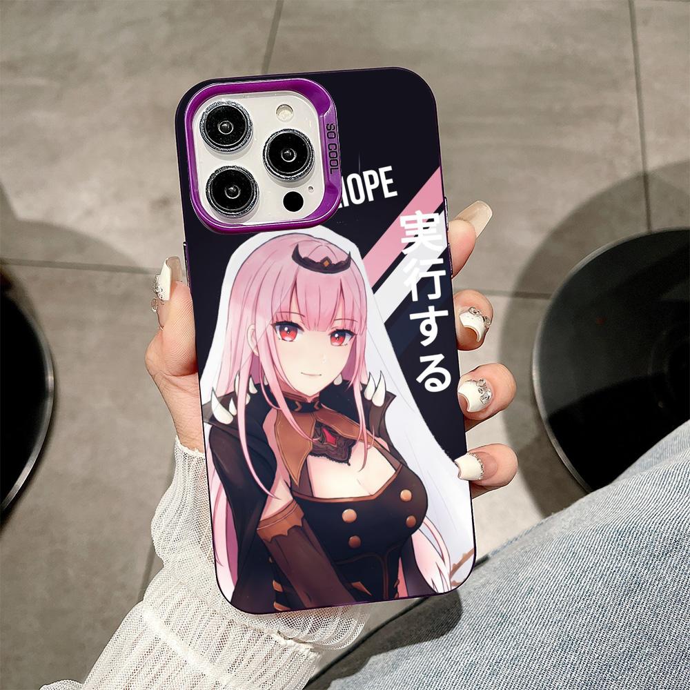 Holo Mori Calliope Purple Translucent Mobile Phone Case for iPhone 17 16 15 14 13 12 11 X XR XS Air Pro Max Plus Colorful Cover