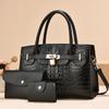 New Model Female Bag Crocodile Print High-grade Single Shoulder Oblique Span Bag Female Large Capacity Fashion Handbag Korean Version