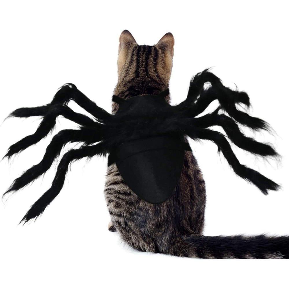 Halloween Dog Cat Clothes Dressing Pet Spider Costume Party Holiday Cosplay Props Funny Outfit for Small Medium Dog Cat Costumes