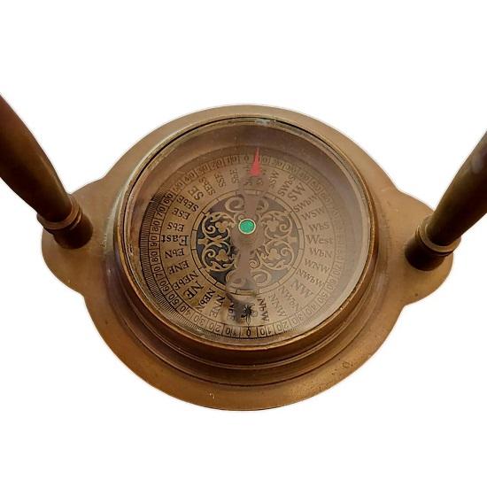 Настольные часы с компасом в Морские настольные часы, Предмет декора, Настольные часы, Домашний декор, Часы с компасом