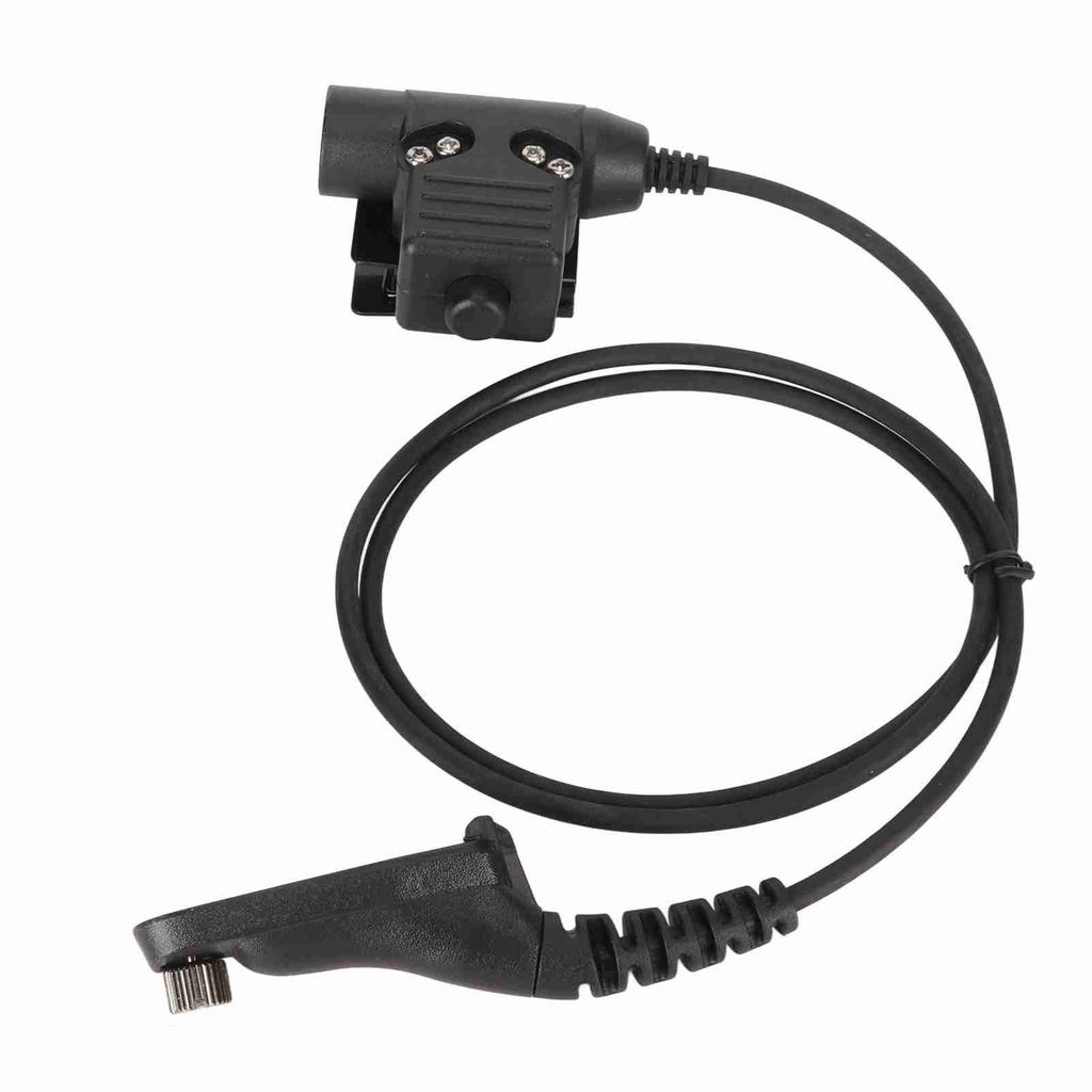 Walkie Talkie Headset Adapter Push To Talk Sturdy Metal Clip Replacement For Motorola APX Apx?4000