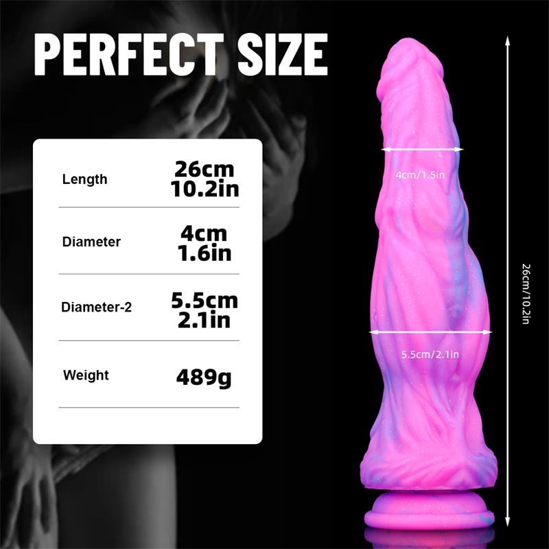 Color Silicone Dildo Liquid Multi-layer Color Transparent Crystal Simulation Penis Adult Products