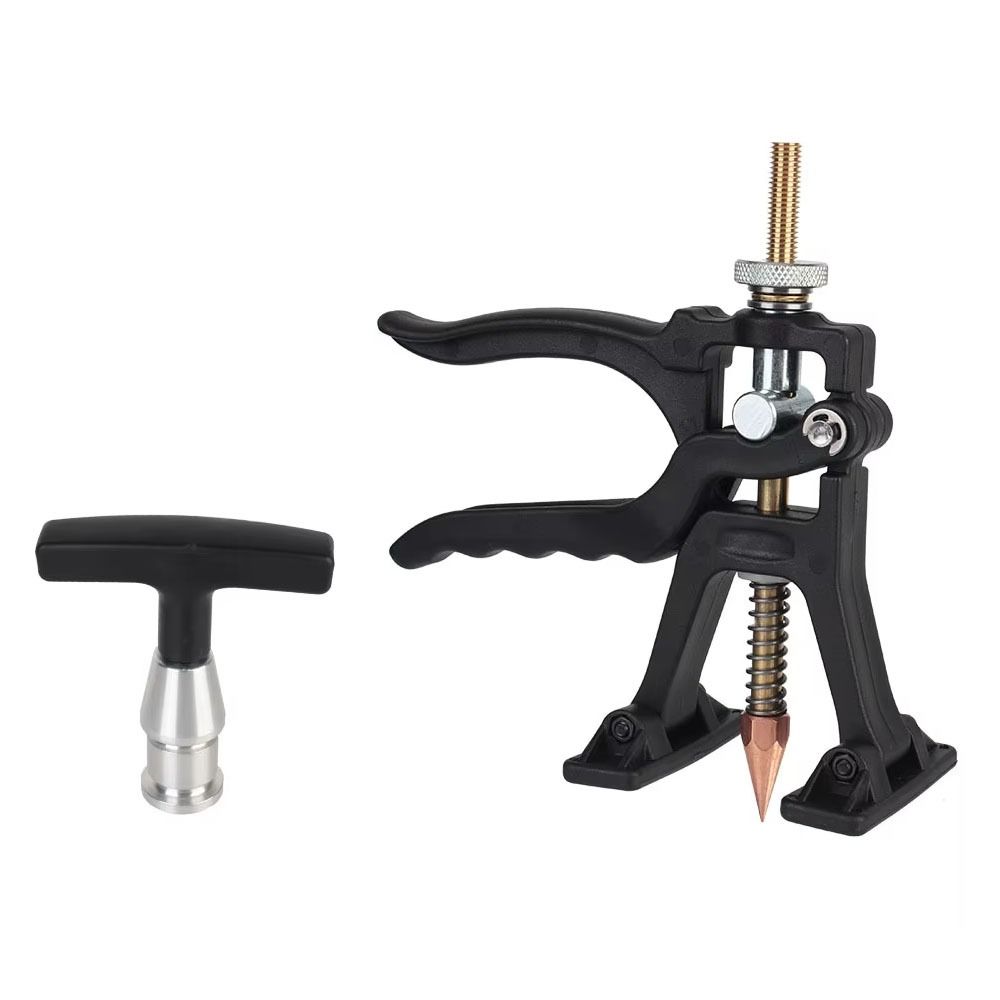 No Putty Sheet Metal Dent Puller with Base 360° Rotary Handle Small Leveling Bar Lifter Accurate Nylon Car Body Fine Repair Tool
