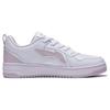 Li Ning Casual Versatile Non-Slip Lightweight Durable Low-Top Skate Shoes Women Sneakers White Purple AGCT342-1