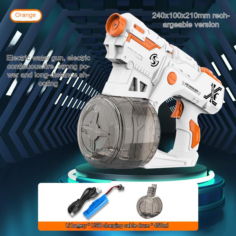 Нетоксичная новая электрическая игрушка водяной пистолет для улицы, лета, пляжа, бассейна, вечеринки, битвы, водяной пистолет с большой емкостью, игра «Веселое ведро с водой»