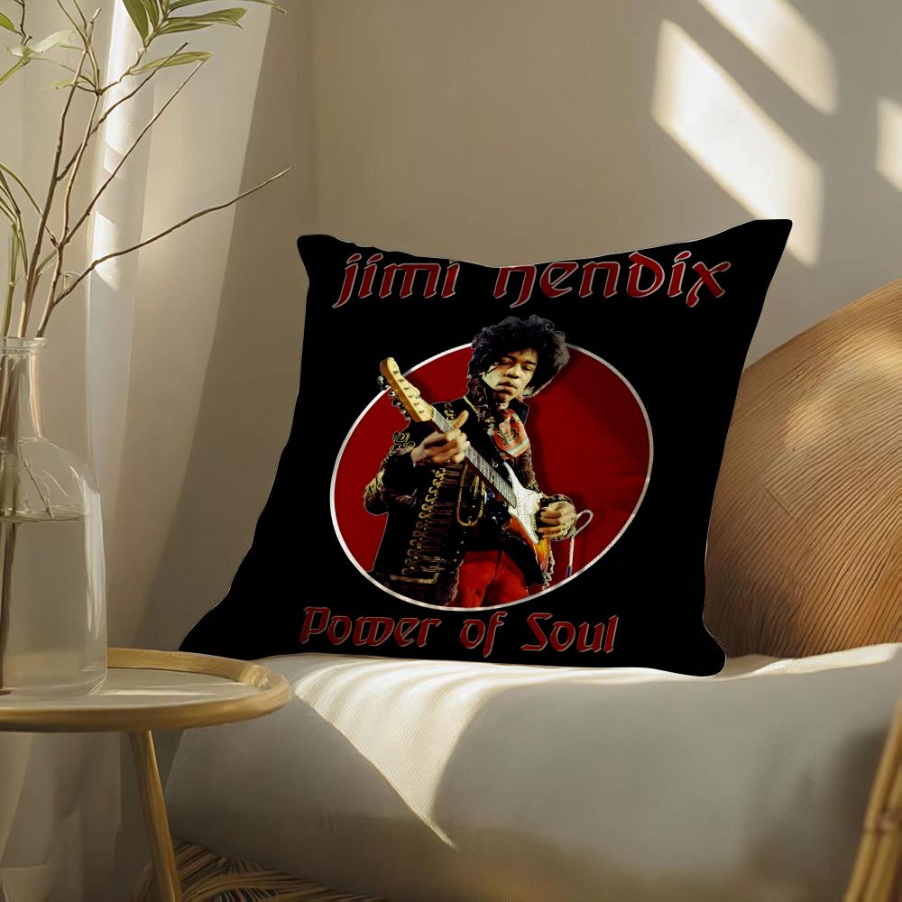 Singerj-Jimih-Hendrix Pillow Case Pillowcase, Double-Sided Printed, Sofa Cushion, Bedroom Headboard