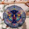 3D Butterfly Wind Spinner - Vibrant Kinetic Metal Garden Decor, Colorful Wind Chime for Outdoor & Indoor, Unique Gift Idea (No Electricity Needed)