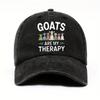 1 Модная бейсболка для мужчин и женщин С принтом GOATS ARE MY Relax и рядом ряд разноцветных козликов