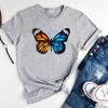 (Asian Size)Women Butterfly Sweet Trend Cute Style Print Tee Top Fashion T Shirt Lady Female Graphic Clothing Casual Short Sleeve T-shirt