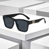 Новые Солнцезащитные Очки Модные Буквы Декоративная Квадратная Рама УФ Солнцезащитные Очки Для Женщин 3197