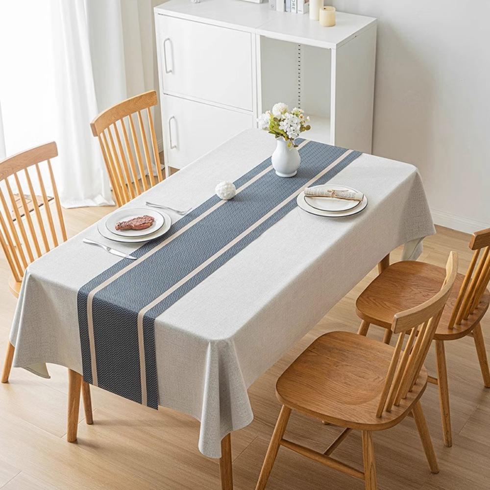Anti Slip PVC Table Runner Waterproof Desk Cover Practical Table Cloth  Dining Table